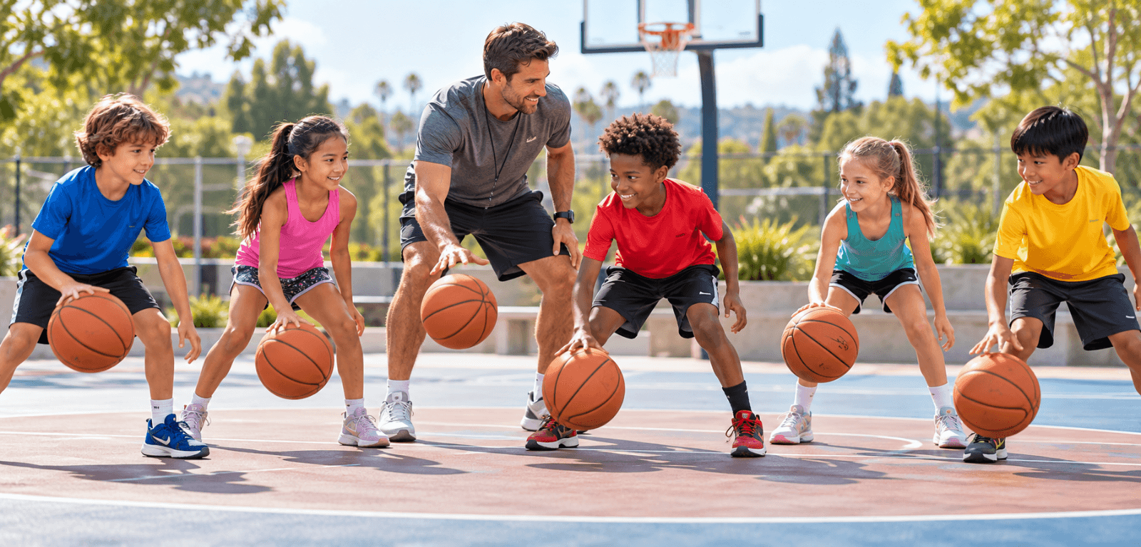 Group Basketball Lessons for Kids in Dubai